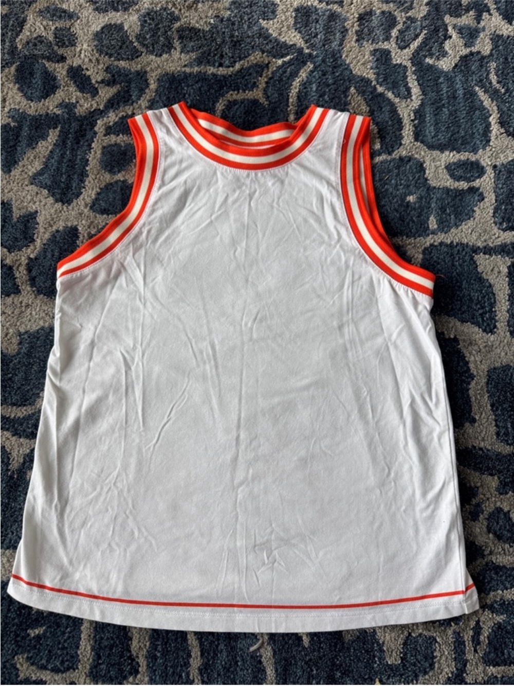 Target Hunter White Tank Top/Tee/Shirt Sz XS Fitted Stretchy Orange